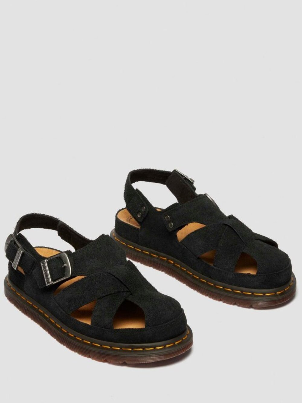 Dr. Martens Archive Fisherman Sandals in Black Suede -Size US W 8, US M 7, EU 39 - Picture 6 of 11